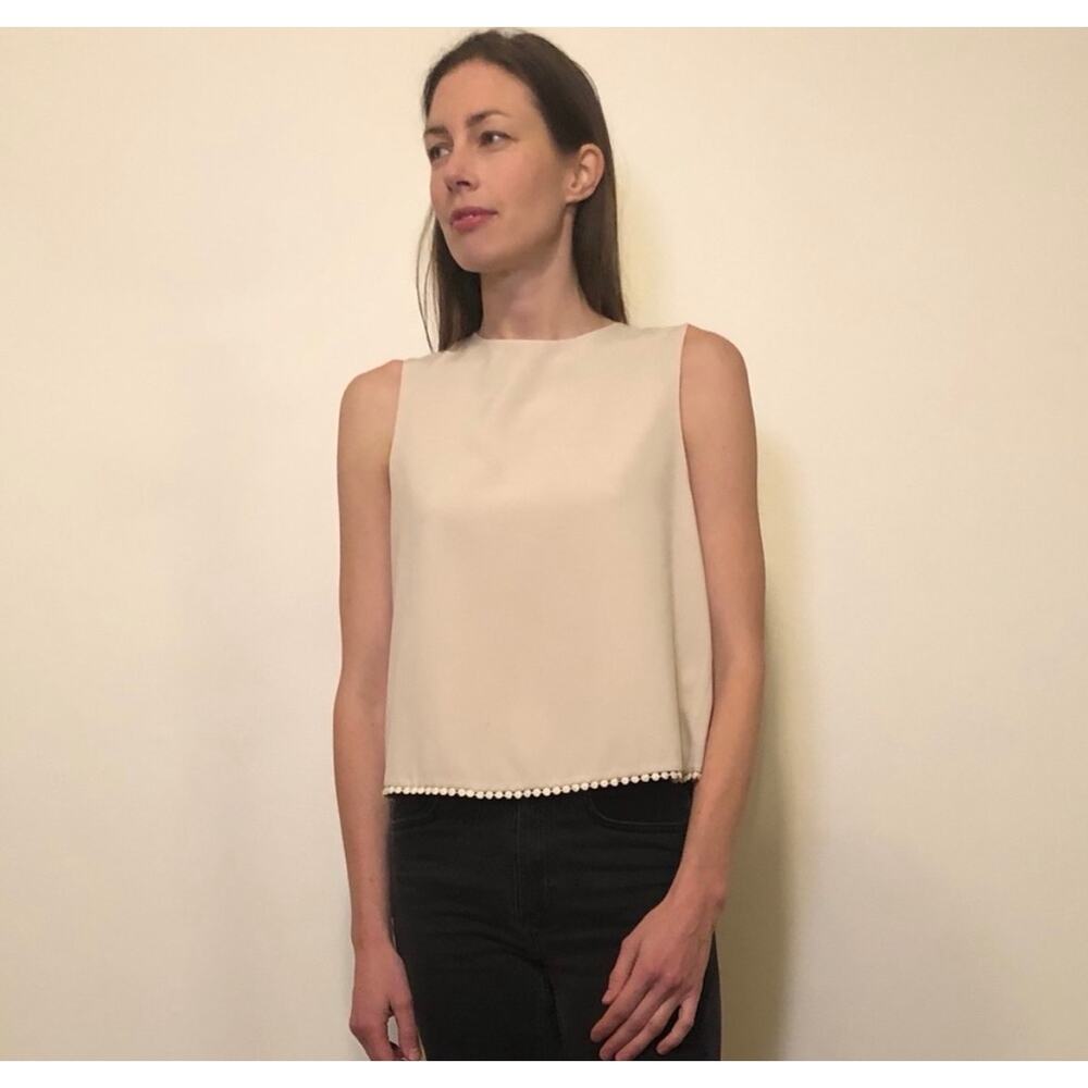 Karen Zambos Open Back Shell Tank Top